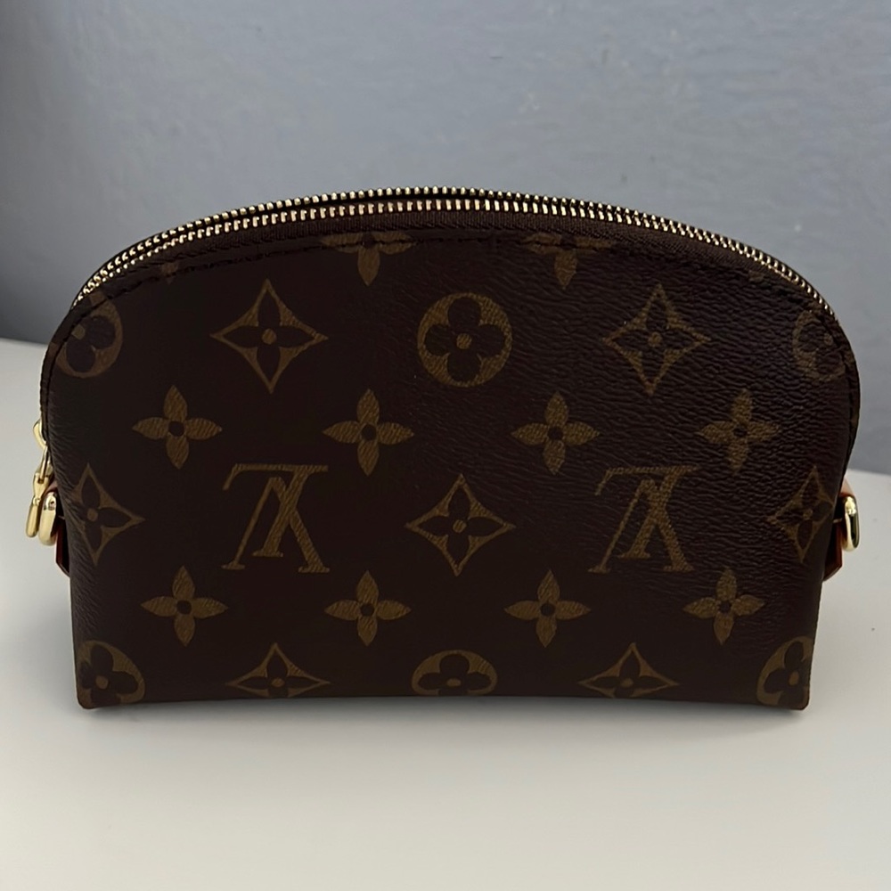 Louis Vuitton cosmetic pouch.